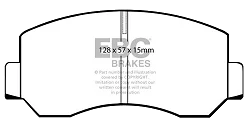 DP451 Klocki hamulcowe ULTIMAX2 EBC Brakes Mazda COMMERCIAL E1600 Panel Van