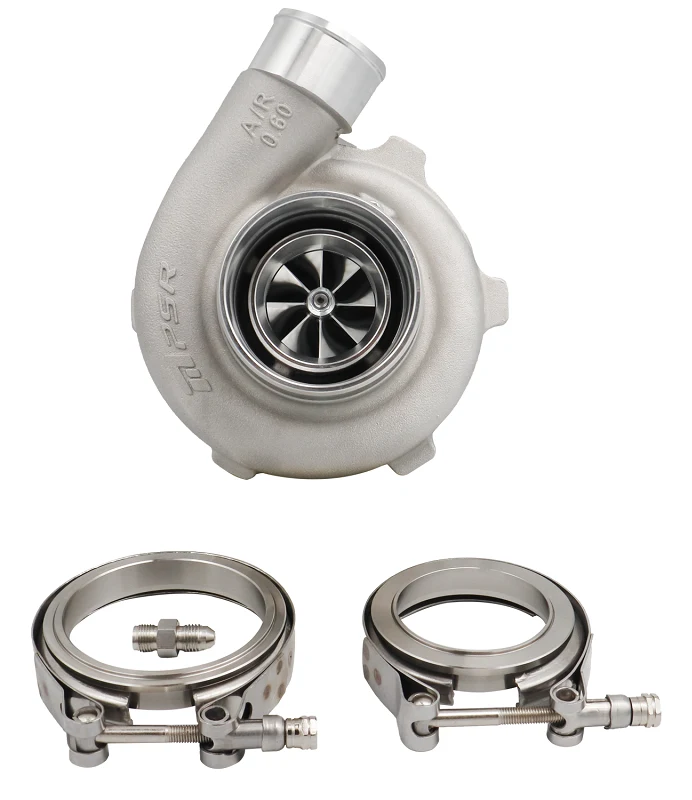 Turbosprężarka Pulsar PSR 2860 Gen2 475HP .82 2.5" V-Band Wlot 3" V-Band Wylot Stal Nierdzewna Łożyska kulkowe
