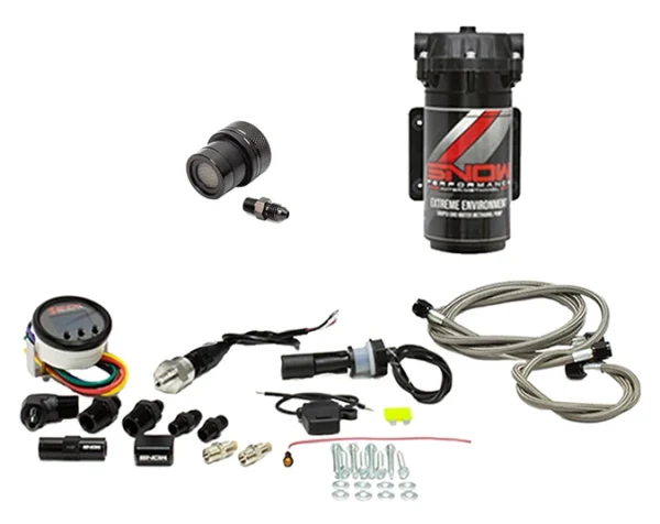 Snow Performance Boost Cooler Forced Induction Progressive Water Methanol Injection Kit Stage 2.5 Stainless Steel Braided Line without Tank