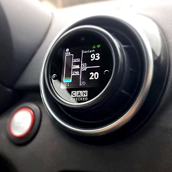 Ramka nawiewu z miejscem na wyświetlacz 52mm CANchecked Audi A1 / S1 2014-2018
