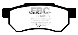 DP642 Klocki hamulcowe ULTIMAX2 EBC Brakes Honda Integra UK Prelude BA1 Accord CA5 Accord Aerodeck CA5