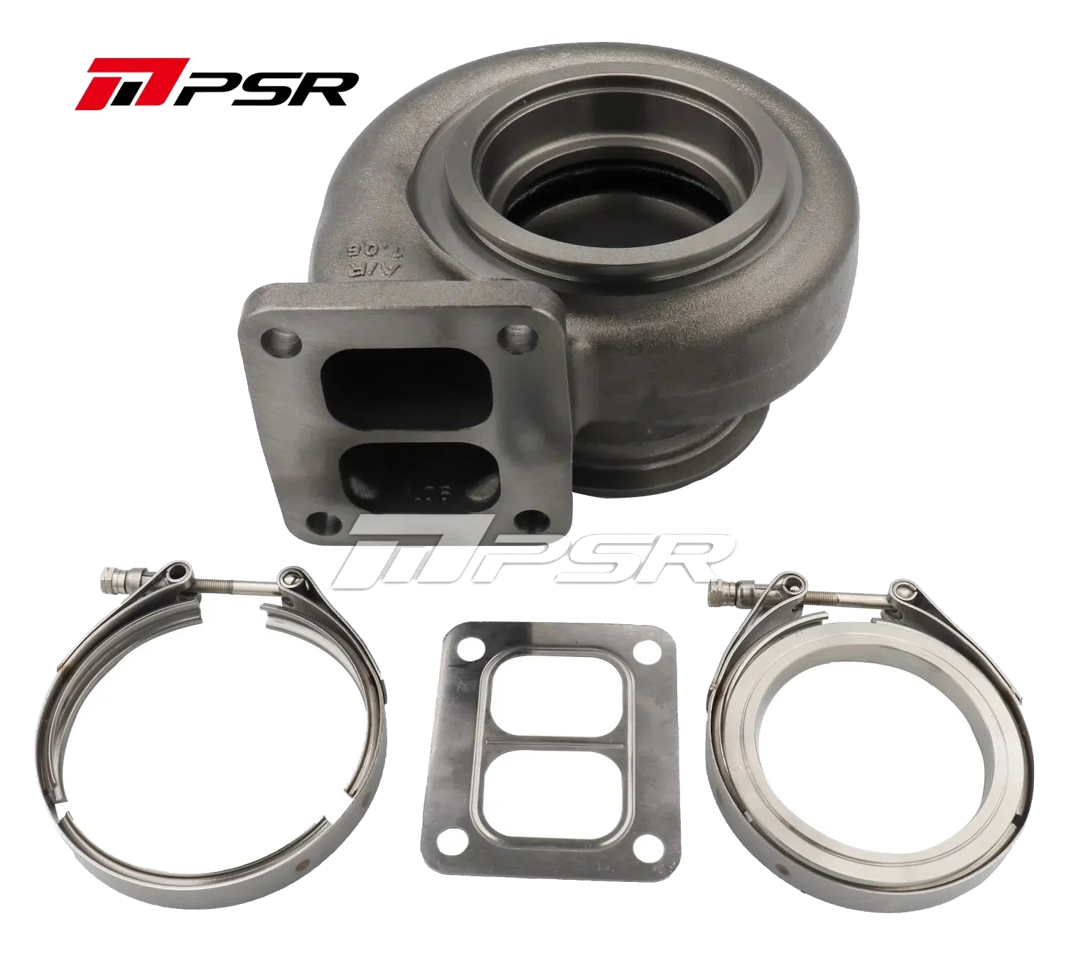 Pulsar PSR 70G Muszla wydechowa T4 Twin Scroll Inlet V-Band Outlet ( fits 4" OD Tubing ) 1.06 A/R 6270G / 7170G Turbos