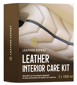 Leather Expert Interior Care Kit zestaw do czyszczenia i pielęgnacji skóry 2x1000ml 2000ml 2l