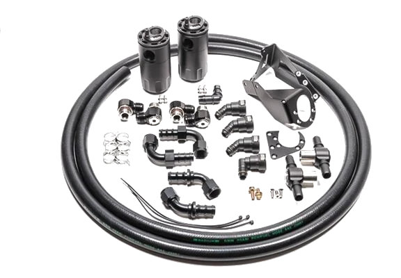 Dual Catch Can Kit for Nissan R32 GT-R Fluid Lock Radium Engineering