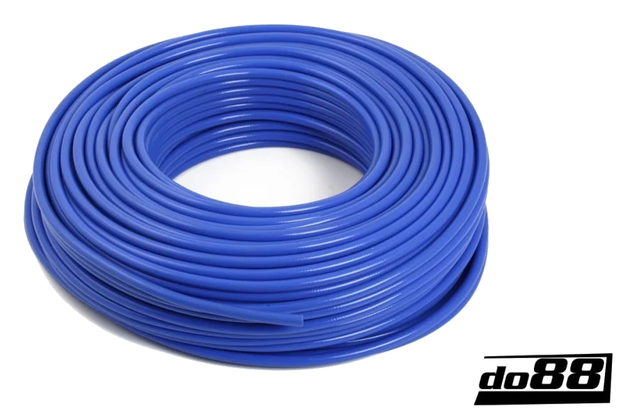 Wąż silikonowy wzmocniony niebieski 0,15" (4mm)