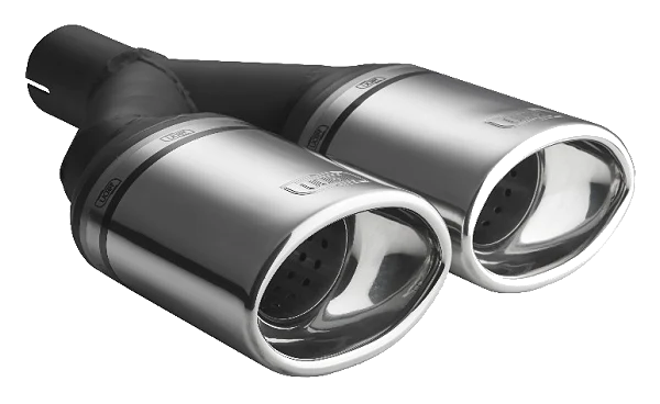 Uniwersalna końcówka tłumika owalna 120×80mm długość 250mm średnica montażowa 60mm - N2-26/60