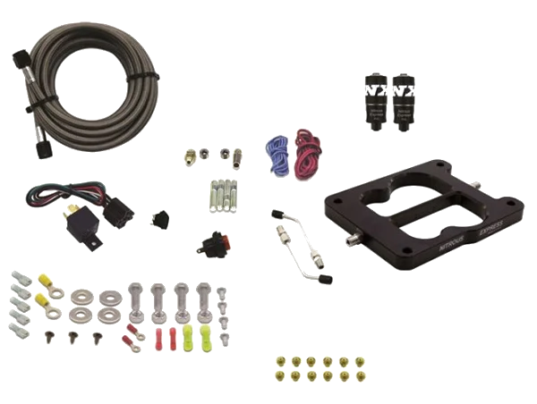 Q-Jet Holley Spreadbore Hitman Nitrous System 100-150-200Hp without Bottle Nitrous Express NX 40080-00