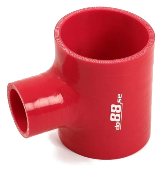Wąż silikonowy czerwony T 3" + 2" (76+51mm)