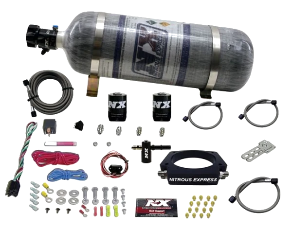 Nitrous Plate System with 12Lb Carbon Bottle for Chevrolet Corvette / Camaro LT1 6.2L Nitrous Express NX 20938-12