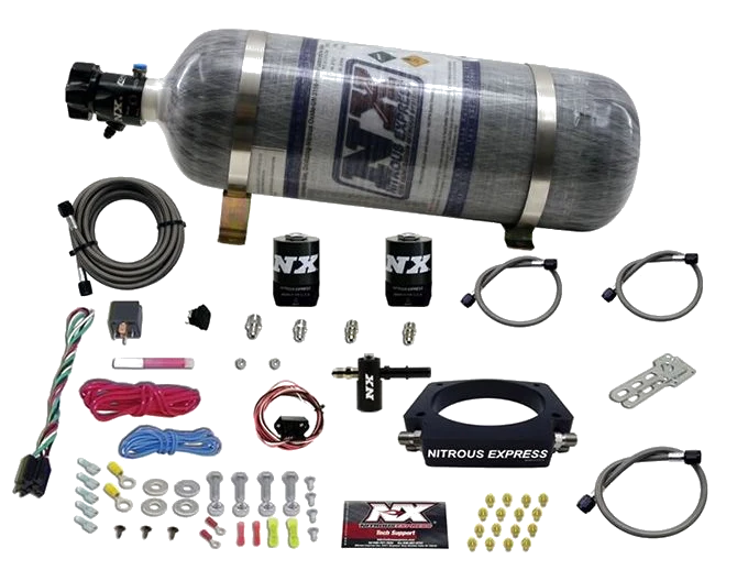Nitrous Plate System with 12Lb Carbon Bottle for Chevrolet Corvette / Camaro LT1 6.2L Nitrous Express NX 20938-12