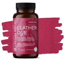 Leather Expert Leather Dye farba do zamszu nubuku aniliny - Cherry Pink 75ml