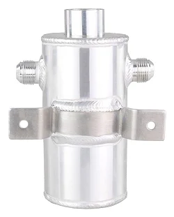 OIL CATCH TANK JRSPEC 0.75L Z 2 BOCZNYMI KRÓĆCAMI AN10 I FILTREM