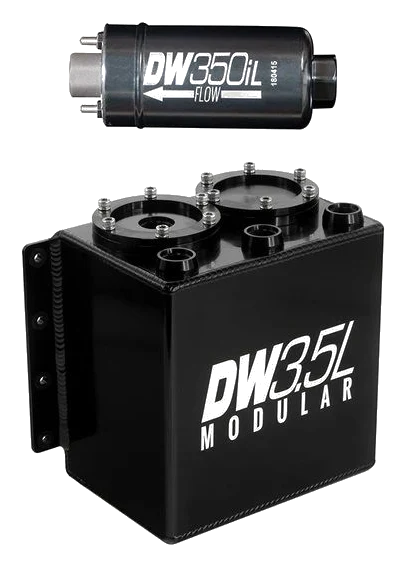 DeatschWerks 3.5L Surge Tank with 350iL In-Line Fuel Pump