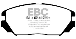 DP1757 Klocki hamulcowe ULTIMAX2 EBC Brakes Hyundai Grandeur Sonata Tucson Mk1