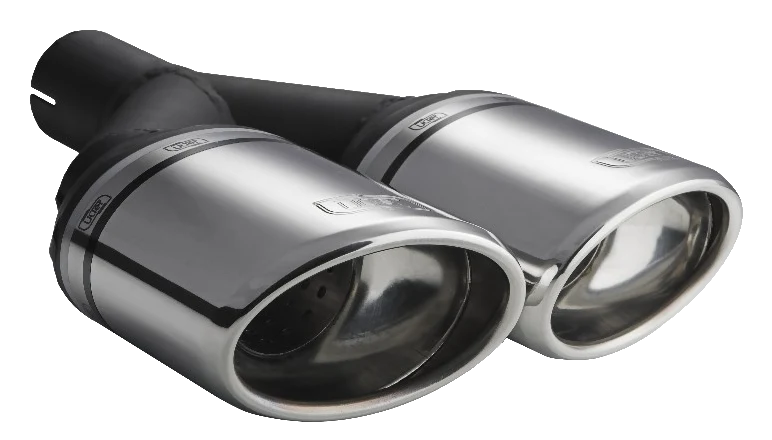 Uniwersalna końcówka tłumika owalna 120×80mm długość 250mm średnica montażowa 55mm - N2-27/55