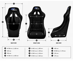 Fotel kubełkowy samochodowy FMIC.Pro CS rozmiar L FIA 2031 8855-1999