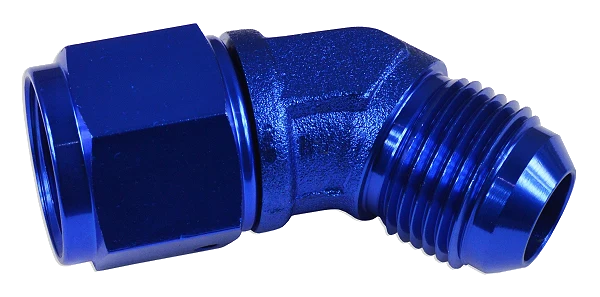 AN4 45' Nypel adapter żeńsko-męski JIC Niebieski