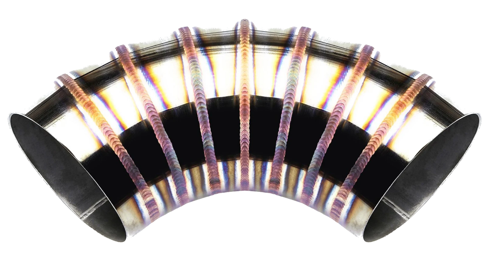 Spawane kolanko nierdzewne 90' 54mm welding porn
