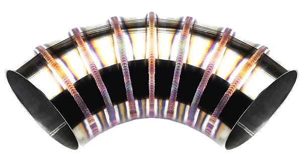 Spawane kolanko nierdzewne 90' 54mm welding porn