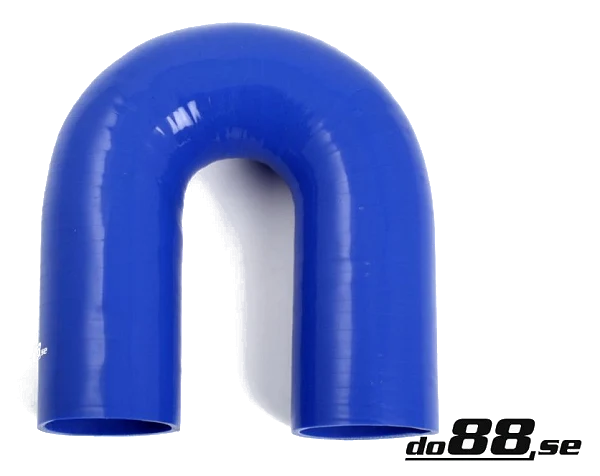 Wąż silikonowy niebieski 180 stopni 2,56" (65mm)