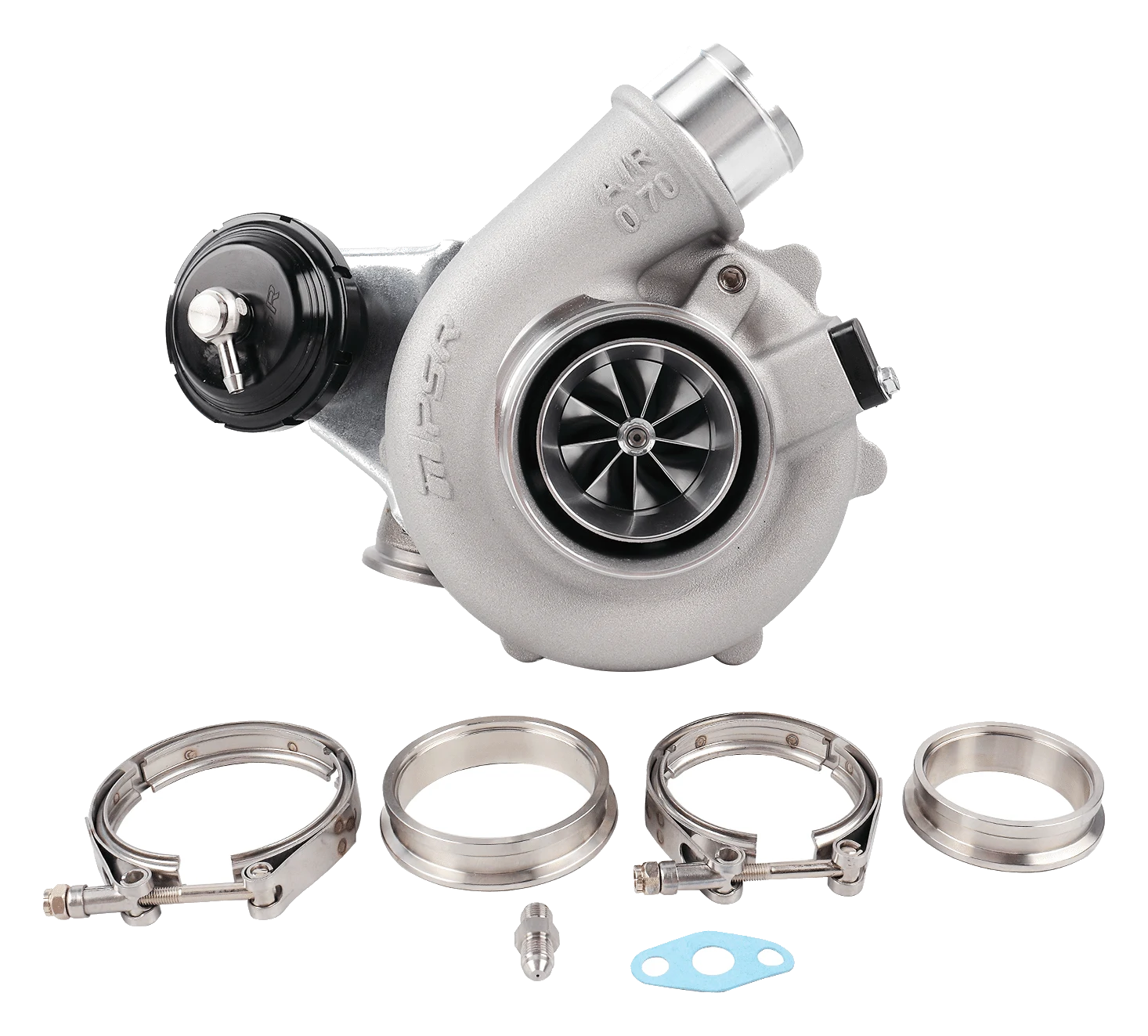 Turbosprężarka Pulsar PSR 5449G .49 2.5" V-Band Wlot 3" V-Band Wylot IWG 12-14psi Łożyska kulkowe