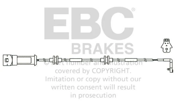 EFA134 Czujnik zużycia klocków hamulcowych EBC Brakes Opel Omega VAUXHALL Omega