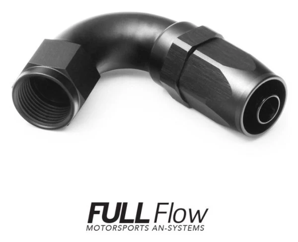 Nuke Performance Full Flow AN Hose End Fitting 120 Degree AN4