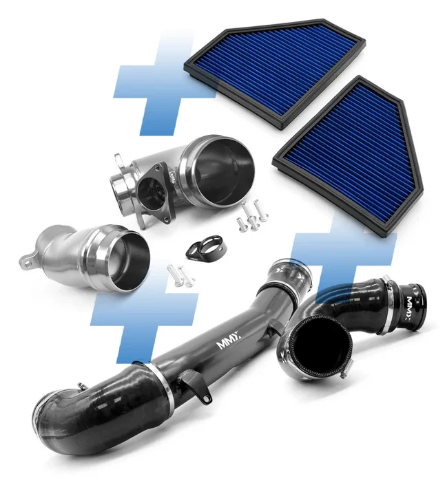 MMX Intake Kit Turbo Inlet Elbows Intake Pipe Set Cotton Panel Filter for BMW M2 2023+ M3 M4 2021+