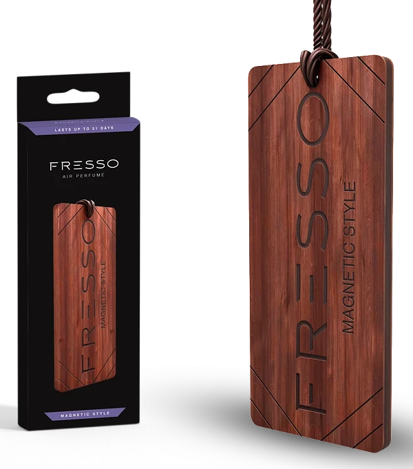 FRESSO Magnetic Style elegancka drewniana zawieszka zapachowa