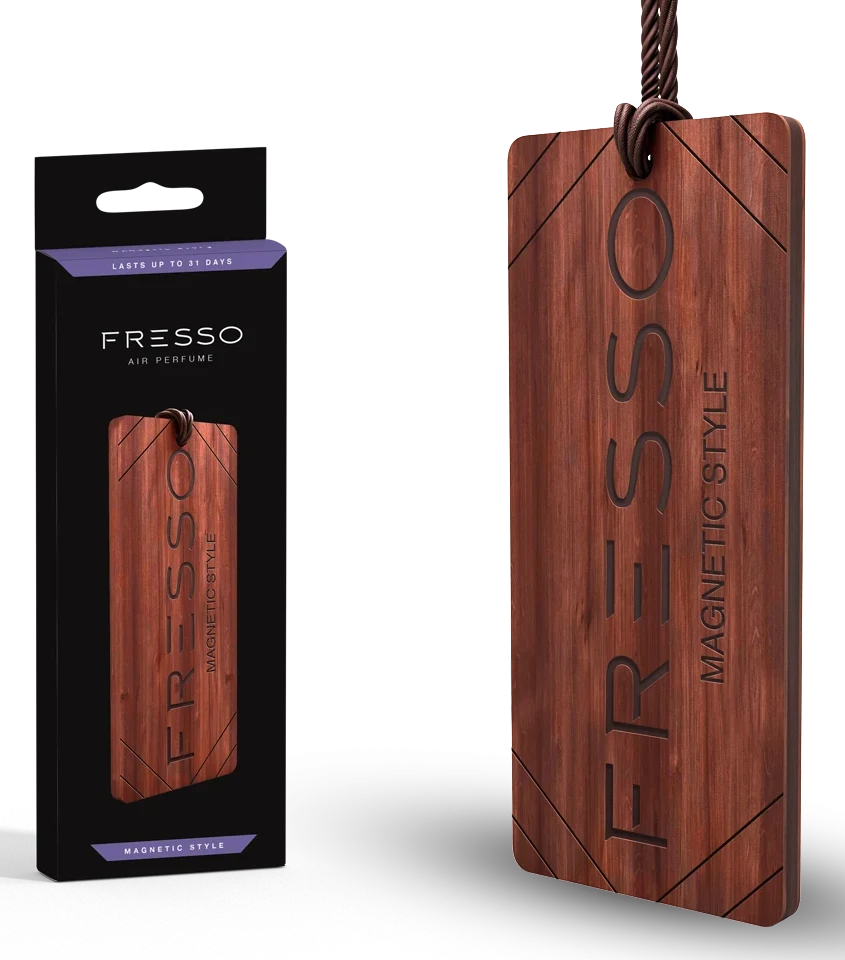 FRESSO Magnetic Style elegancka drewniana zawieszka zapachowa