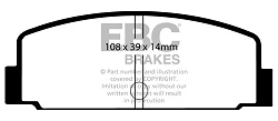 DP290 Klocki hamulcowe ULTIMAX2 EBC Brakes Mitsubishi Galant Lancer Sapporro Starion