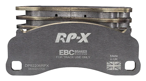 DP82206RPX Sportowe klocki hamulcowe RP-X Racing EBC Brakes Porsche 911 991 Cayman 981 Porsche 911 991 911 991/2 Boxster 718 Cayman 718 911 991 GT3 911 991/2 Carrera S 911 991/2 Carrera 4S 9