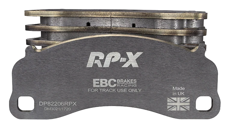 DP82206RPX Sportowe klocki hamulcowe RP-X Racing EBC Brakes Porsche 911 991 Cayman 981 Porsche 911 991 911 991/2 Boxster 718 Cayman 718 911 991 GT3 911 991/2 Carrera S 911 991/2 Carrera 4S 9