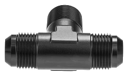 Adapter Trójnik Męski/Męski/Męski AN12 - 3/4 NPT - AN12 Czarny