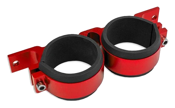 Podwójne mocowanie pompy paliwa 60mm Czerwony