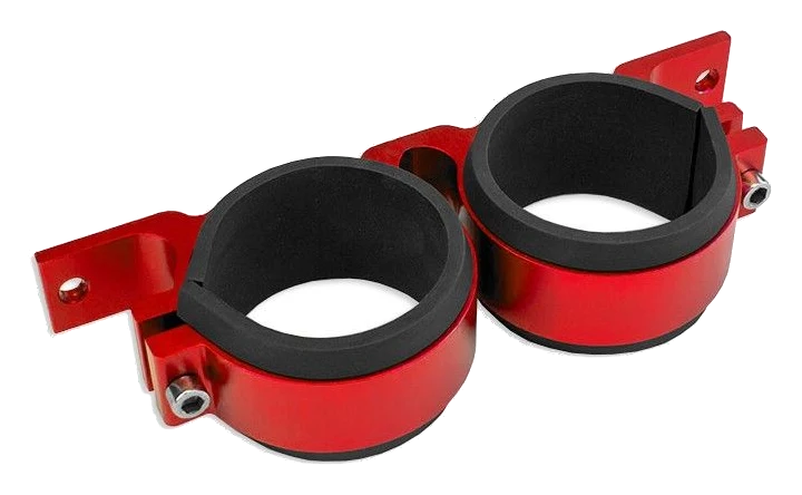 Podwójne mocowanie pompy paliwa 60mm Czerwony