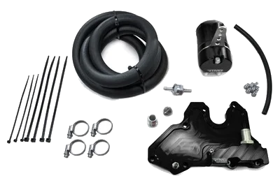 Oil Catch Can Kit Small Black 17 mm RTMG Performance for 1.8 / 2.0 TSI EA888.3
