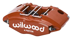 Uniwersalny zacisk hamulcowy 4 tłoczkowy Wilwood 120-8729 Powerlite czerwony