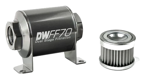 DeatschWerks In-Line Fuel Filter Kit 5 Micron 70mm