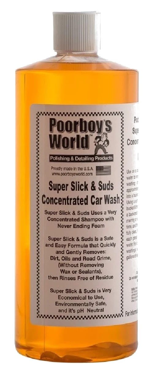 POORBOY'S WORLD Super Slick & Suds Concentrated Car Wash szampon do mycia neutralne pH 946ml