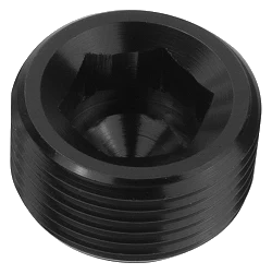 1/2 NPT Korek adapter zaślepka Czarny