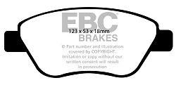 DP1965 Klocki hamulcowe ULTIMAX2 EBC Brakes Opel ADAM Corsa D Proton Satria Neo VAUXHALL ADAM Corsa D VAUXHALL COMMERCIAL Corsa Van GERMAN E CARS Cetos Gen2