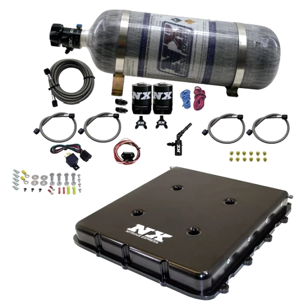 Nitrous System with Billet LT4 Supercharger Lid with 12Lb Bottle Nitrous Express NX 20939-12