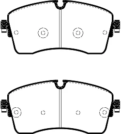 DPX2385 Klocki hamulcowe ULTIMAX2 EBC Brakes Jaguar Land Rover Defender 90 L663 Defender 110 L663 Discovery 5 Discovery Sport Range Rover L405 Range Rover Sport L494 Range Rover Evoque L551