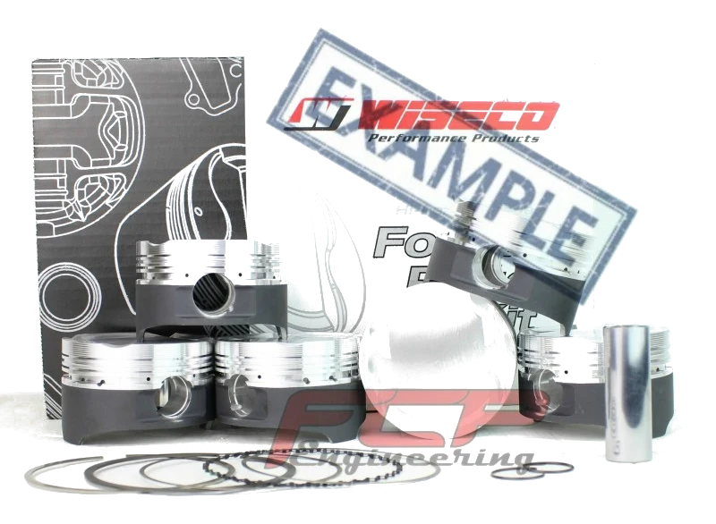 Tłoki kute Wiseco 82,00 mm CR 9,0:1 — Audi S2 / RS2 2.2T 20V Stroker 92,8 mm