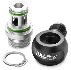 Nuke Performance Full Flow Swivel Banjo Fitting Adapter M22x1.5 to AN-6 Female