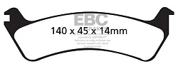 DP61608 Klocki hamulcowe GREENSTUFF EBC Brakes Ford Windstar Ford Windstar