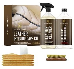 Leather Expert Interior Care Kit zestaw do czyszczenia i pielęgnacji skóry 2x1000ml 2000ml 2l