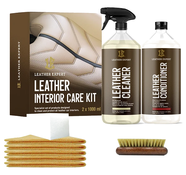 Leather Expert Interior Care Kit zestaw do czyszczenia i pielęgnacji skóry 2x1000ml 2000ml 2l