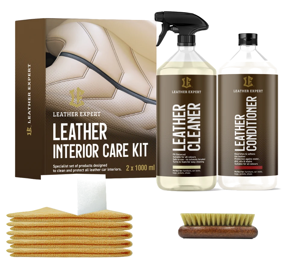 Leather Expert Interior Care Kit zestaw do czyszczenia i pielęgnacji skóry 2x1000ml 2000ml 2l